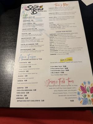Menu photo 1 Salsa Brava Mexican Grill Naples, FL