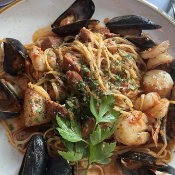 Franny’s Bistro - Portuguese seafood linguine - New American Near Me - Camden, Maine Franny’s Bistro - Portuguese seafood linguine - New American Near Me - Camden, Maine