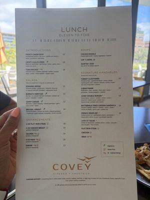 Menu photo 1 Covey Kitchen + Cocktails Gainesville, FL Menu photo 1 Covey Kitchen + Cocktails Gainesville, FL