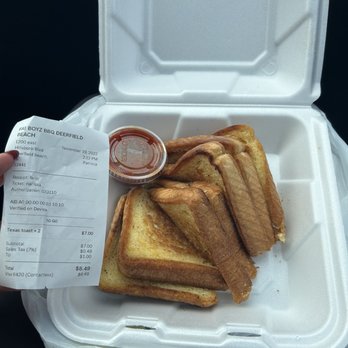 Fat Boyz - 8$ for 4 slices of bread? - Barbeque Near Me - Deerfield Beach, Florida