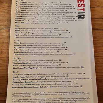 Bestia - Menu (July 2025) - Italian Near Me - Los Angeles, California