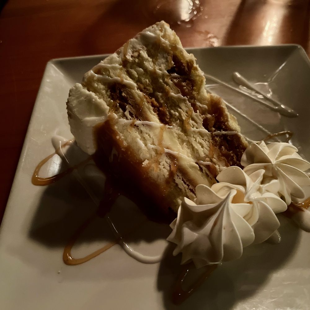 Ishnala - dessert - salted caramel crunch cake - Steakhouses Near Me - Wisconsin Dells, Wisconsin Ishnala - dessert - salted caramel crunch cake - Steakhouses Near Me - Wisconsin Dells, Wisconsin
