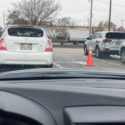 No more going around to get to the first pump, nor can you leave until the person at the first pump does. I wonder how long this will be? No more going around to get to the first pump, nor can you leave until the person at the first pump does. I wonder how long this will be?