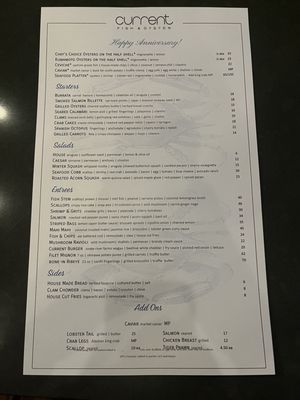 Menu photo 4 Current Fish & Oyster Salt Lake City, UT Menu photo 4 Current Fish & Oyster Salt Lake City, UT