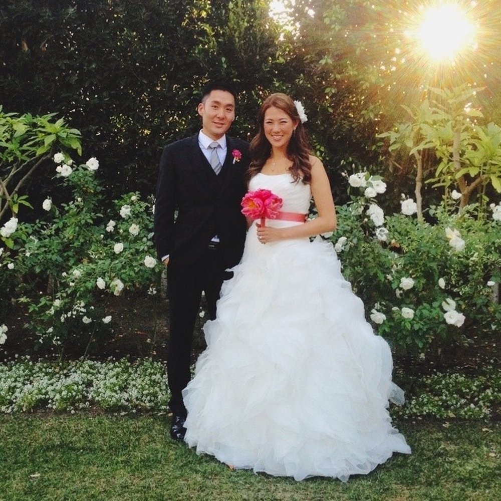 Tomato Wedding - ...then changed to a color sash for the reception. - Bridal Near Me - Buena Park, California Tomato Wedding - ...then changed to a color sash for the reception. - Bridal Near Me - Buena Park, California