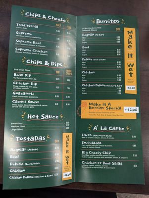 Menu photo 2 Adobe Mexican Kitchen Walker, MI