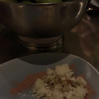 Alinea - Second course - so disgusting made me want to barf. I took one bite and couldn't eat anymore. - New American Near Me - Chicago, Illinois Alinea - Second course - so disgusting made me want to barf. I took one bite and couldn't eat anymore. - New American Near Me - Chicago, Illinois