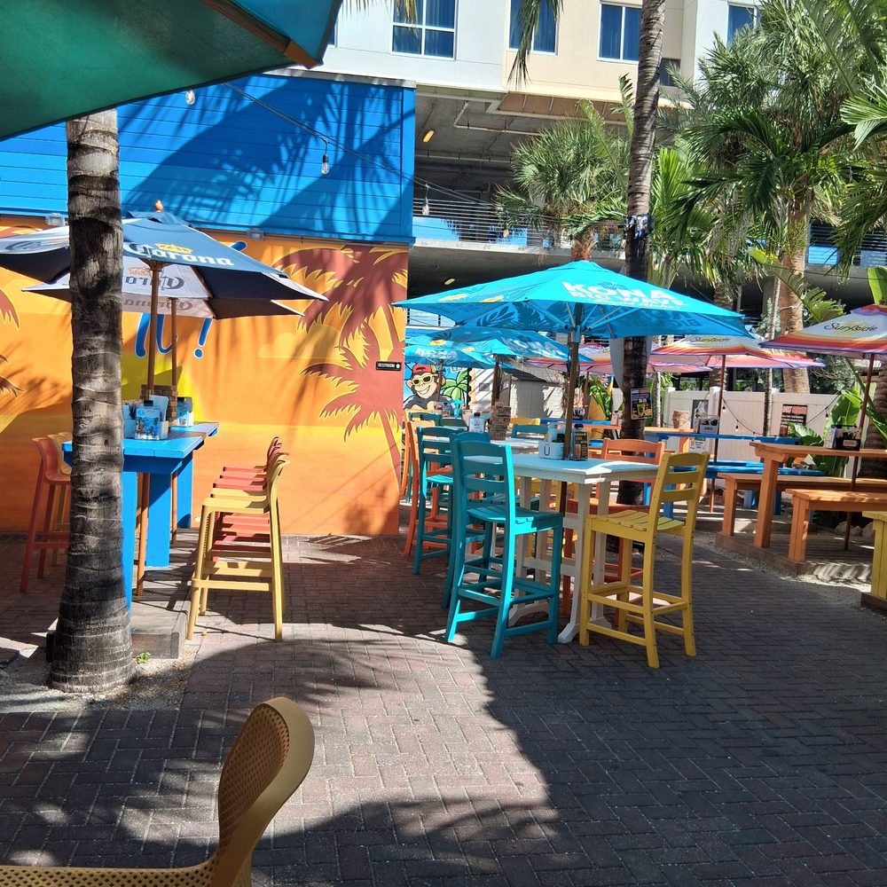 Coco's Crush Bar and Grill OG - Outside tables - Tiki Bars Near Me - Clearwater, Florida
