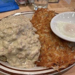 Corey's Bar & Grill - Some of the best biscuits and gravy I've ever had. Shocking how good this breakfast was.