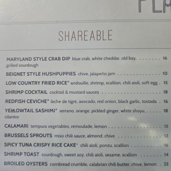 Plank Provisions - Menu - Seafood Near Me - Fort Worth, Texas