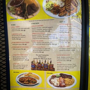 El Patron - A good-sized menu - Mexican Near Me - Bakersfield, California