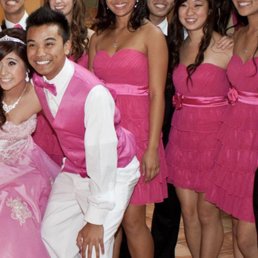 Me (center) wearing the dress Kim and Tammy altered for me back in my junior year of high school Me (center) wearing the dress Kim and Tammy altered for me back in my junior year of high school
