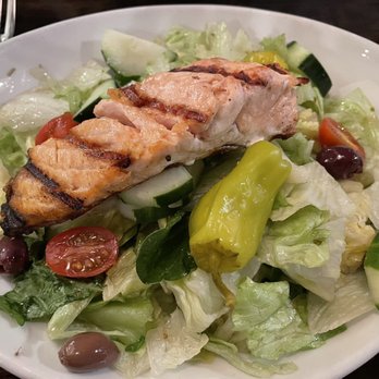 The Acropolis Grill - Greek salad w salmon - Mediterranean Near Me - Chattanooga, Tennessee The Acropolis Grill - Greek salad w salmon - Mediterranean Near Me - Chattanooga, Tennessee