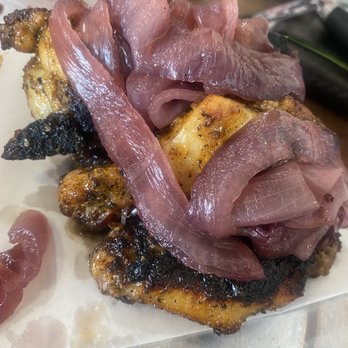 V Pizza - Plain wings with onion - Pizza Near Me - Jacksonville Beach, Florida V Pizza - Plain wings with onion - Pizza Near Me - Jacksonville Beach, Florida