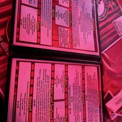 Governor's Comedy Club - Menu