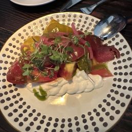 Heirloom tomato salad Heirloom tomato salad