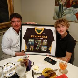Frame It For Less - Lacrosse jersey in a shadow box.