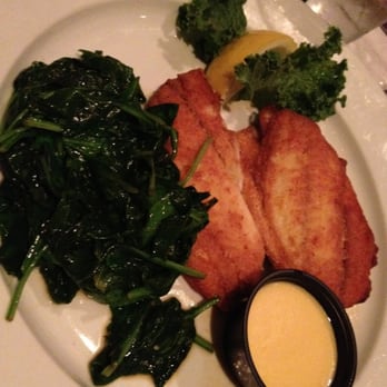 Mr Big Fish - Snapper with the spinach side. - Seafood Near Me - Naples, Florida Mr Big Fish - Snapper with the spinach side. - Seafood Near Me - Naples, Florida