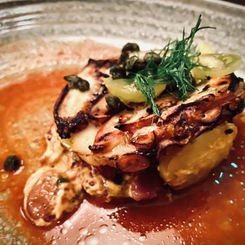 Rioja - Spanish Octopus - this is a half portion since I shared with my husband - New American Near Me - Denver, Colorado