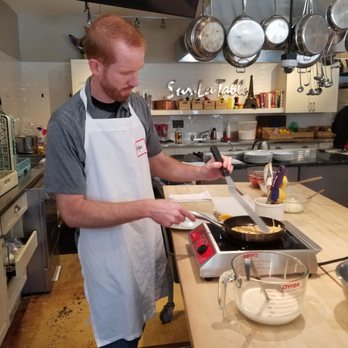 Sur La Table - 04/21/19 - Crêpes 3 Ways Cooking Class. Ryan trying his hand at making crêpes. - Kitchen Supplies Near Me - Santa Rosa, California Sur La Table - 04/21/19 - Crêpes 3 Ways Cooking Class. Ryan trying his hand at making crêpes. - Kitchen Supplies Near Me - Santa Rosa, California