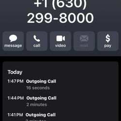 East Aurora High School - Call log for my call into the school today
