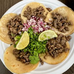Beef street tacos