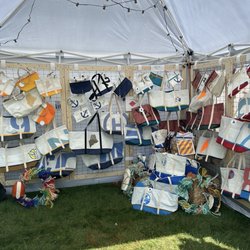 Yarmouth Clam Festival - Old sails repurposed
