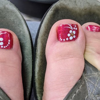 Polish'd Nail Bar - Finished pedicure with nail art. - Nail Salons Near Me - Shoreline, Washington Polish'd Nail Bar - Finished pedicure with nail art. - Nail Salons Near Me - Shoreline, Washington