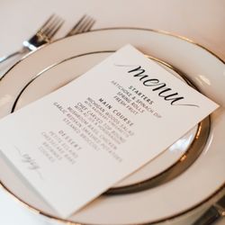 BJ’s Catering & Event Center - Wedding menu