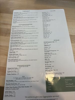 Menu photo 8 Eggsquisite Cafe Waxahachie, TX