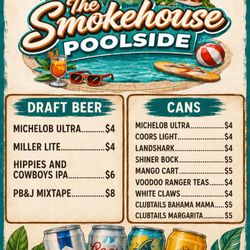 Smokehouse Bar & Grill - 202606 Smokehouse Kingston Beverage Menu