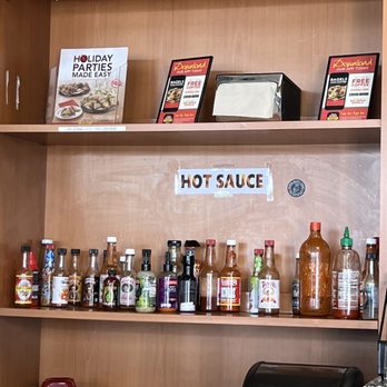 Big Apple Bagels - HOT SAUCE BAR TO DIE FOR - Bagels Near Me - San Marcos, California Big Apple Bagels - HOT SAUCE BAR TO DIE FOR - Bagels Near Me - San Marcos, California