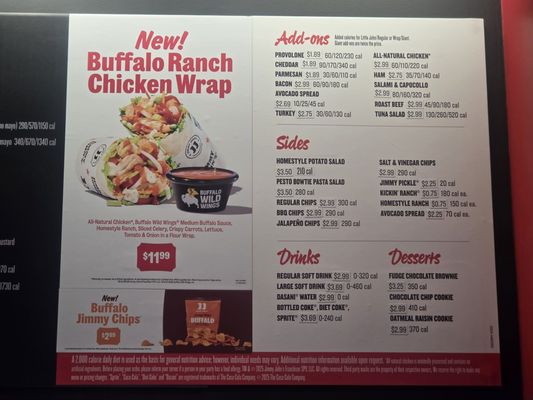 Menu photo 1 Jimmy John's Valencia, CA Menu photo 1 Jimmy John's Valencia, CA