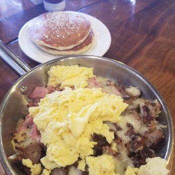 Elly's Brunch & Cafe - Meat lovers skillet and yummy pancakes - Breakfast & Brunch Near Me - Phoenix, Arizona Elly's Brunch & Cafe - Meat lovers skillet and yummy pancakes - Breakfast & Brunch Near Me - Phoenix, Arizona