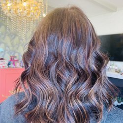 Koi Salon - My warm caramel brown with subtle highlights by Jessalyn :) !