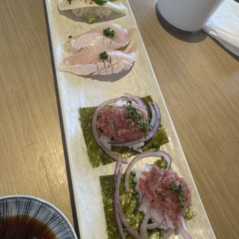 Sushi REV - tuna taco and yellowtail and white fish - Sushi Bars Near Me - Rowland Heights, California