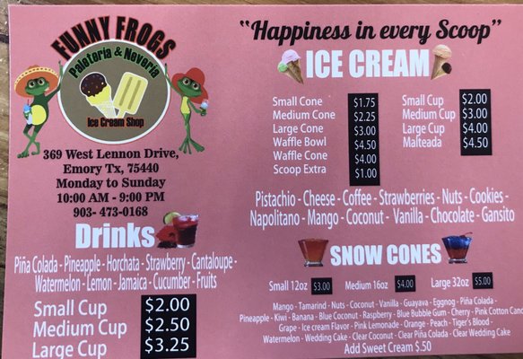 Funny Frogs 369 W Lennon Dr Emory Tx Nonclassified Establishments Mapquest