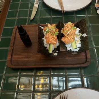 PYRO - Spicy Salmon Handroll - Desserts Near Me - Phoenix, Arizona PYRO - Spicy Salmon Handroll - Desserts Near Me - Phoenix, Arizona