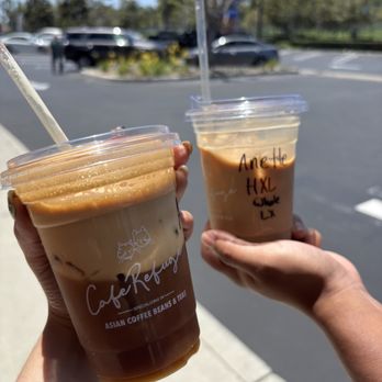 Cafe Refuge - coco espresso and honey latte - Coffee & Tea Near Me - Costa Mesa, California Cafe Refuge - coco espresso and honey latte - Coffee & Tea Near Me - Costa Mesa, California