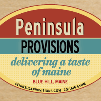 Peninsula Provisions - a label for a blue hill maine blue hill maine - Food Delivery Services Near Me - Blue Hill, Maine Peninsula Provisions - a label for a blue hill maine blue hill maine - Food Delivery Services Near Me - Blue Hill, Maine
