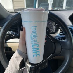 Paradise point smoothie with pea protein powder