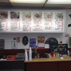 Counter and menu