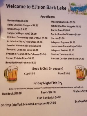 Menu photo 4 EJ's Hubertus, WI