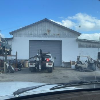 Double Trouble Towing - View from back of their property. Frontage is along Avenue A. - Towing Near Me - Saint Augustine, Florida