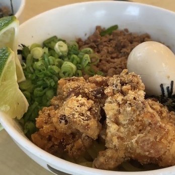 Kashiwa Ramen - Mazemen (soulless noodles) with Karaage - Ramen Near Me - Costa Mesa, California Kashiwa Ramen - Mazemen (soulless noodles) with Karaage - Ramen Near Me - Costa Mesa, California