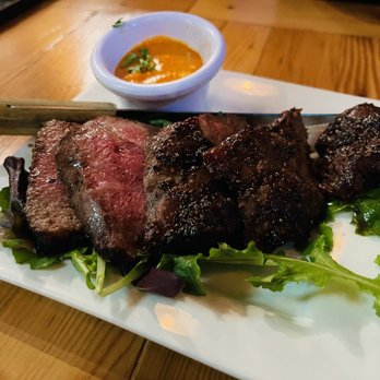 La Feria - Steak con mojo - great steak; undercooked for med well; sauce not great - Tapas Bars Near Me - Detroit, Michigan