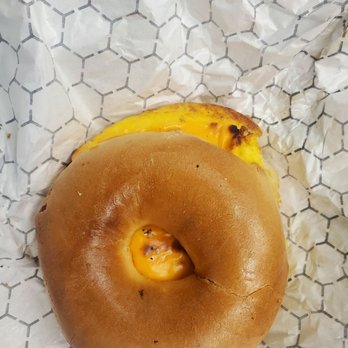 H&H Bagel - the inside of a bagel - Sandwiches Near Me - Jamaica, New York