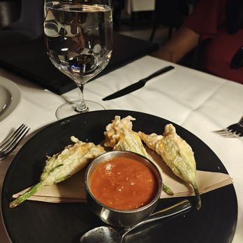 Crossroads Kitchen - Stuffed Zucchini Blossoms - Vegan Near Me - Las Vegas, Nevada Crossroads Kitchen - Stuffed Zucchini Blossoms - Vegan Near Me - Las Vegas, Nevada
