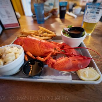 Bar Harbor Lobster Company - lobster dinner with salad, fries, mac n cheese - Seafood Near Me - Bar Harbor, Maine Bar Harbor Lobster Company - lobster dinner with salad, fries, mac n cheese - Seafood Near Me - Bar Harbor, Maine