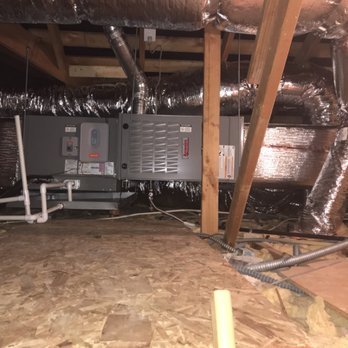 Applied Mechanical Services - Moved furnace to attic with all new ductwork. Added AC and a zone system. - Heating & Air Conditioning/HVAC Near Me